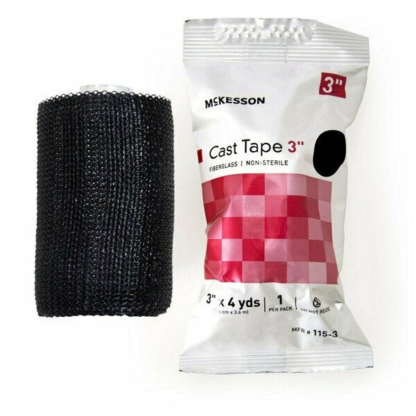 Mckesson Black Cast Tape, 3 Inch x 4 Yard, 10PK 115-3A